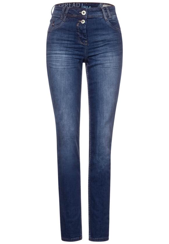 Slim fit jeans in mediumblauw