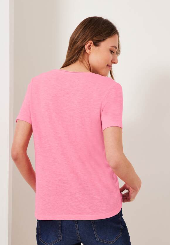 CECIL Basic T-Shirt Unifarbe | in - CECIL Online-Shop Soft Damen Pink