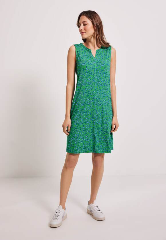 Damen Green CECIL Kleid - Fresh | Online-Shop Jersey CECIL Minimalprint