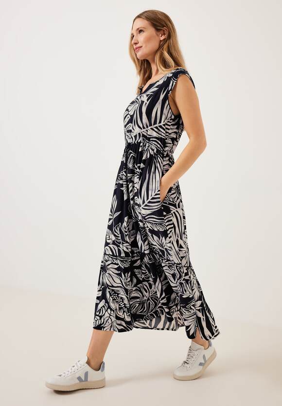 CECIL Print Viskose Kleid Damen Online-Shop Carbon Grey - | CECIL