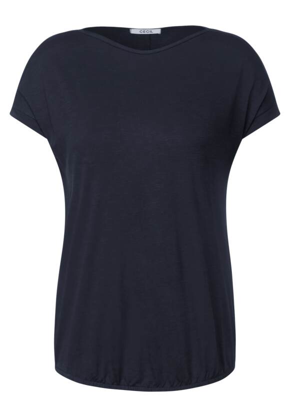 Damen Deep | Schulterschlitz mit CECIL Blue - Shirt CECIL Online-Shop