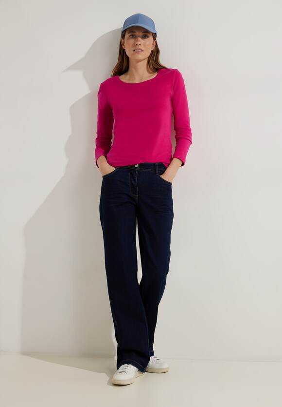 CECIL Basic Langarmshirt Damen - Style Pia - Cosy Coral | CECIL Online-Shop