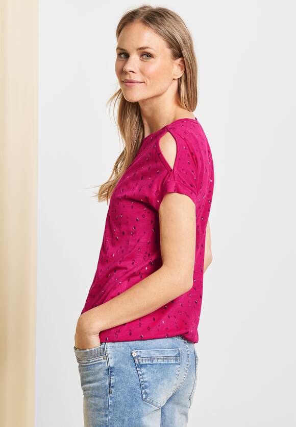 Schulterschlitz Radiant Damen | Online-Shop Pink CECIL mit Shirt - CECIL