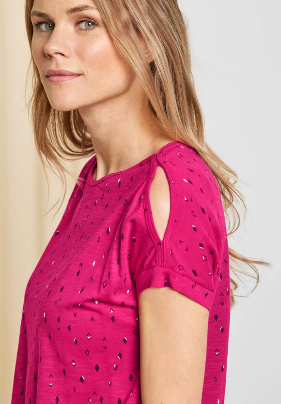 CECIL Shirt mit Schulterschlitz Damen - Radiant Pink | CECIL Online-Shop