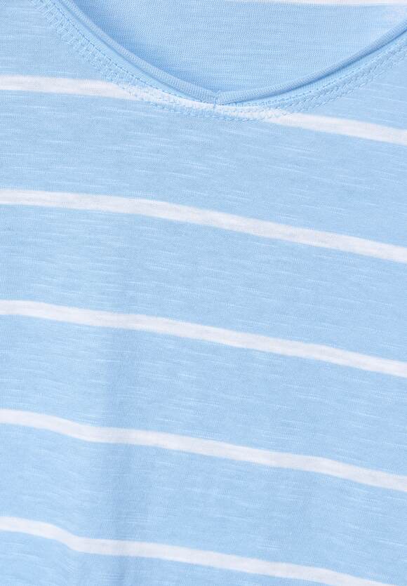 CECIL T-Shirt mit Streifenmuster CECIL Damen Tranquil - Online-Shop | Blue