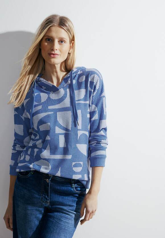 CECIL T-Shirt mit Streifenmuster | Damen Blue - Intense CECIL Online-Shop