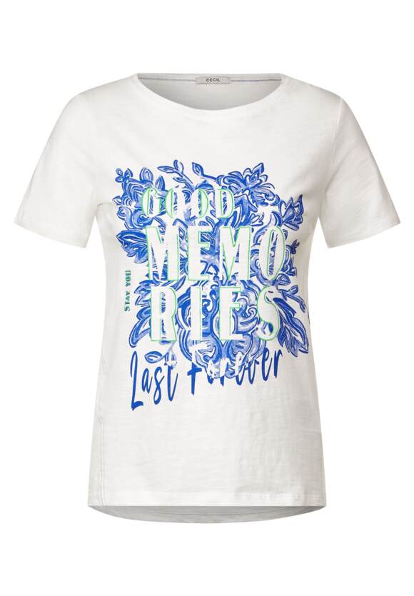 CECIL Fotoprint T-Shirt Damen - White CECIL | Vanilla Online-Shop