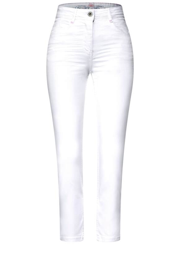 Slim Fit Hose in Weiß