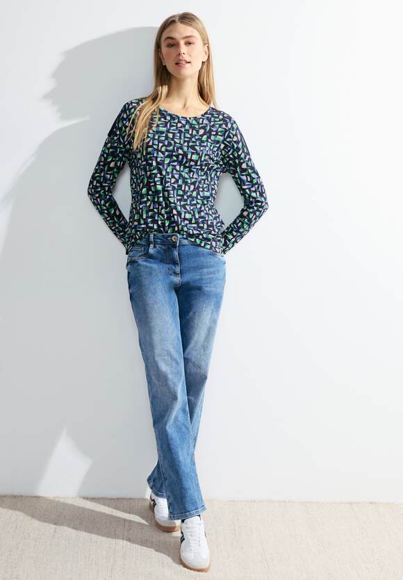 CECIL Shirt Universal mit | CECIL Damen Blue - Online-Shop Print