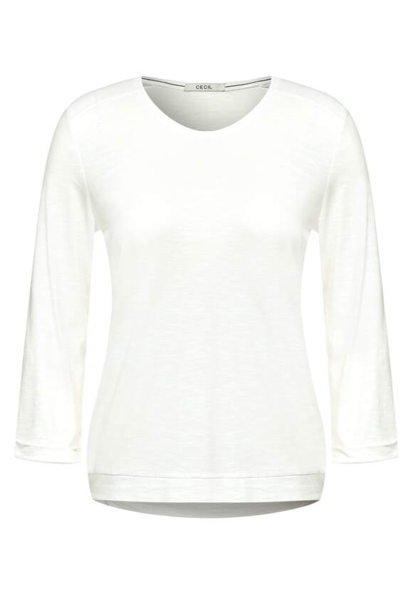 CECIL Shirt mit Vanilla Online-Shop Damen White 3/4 | - Ärmel CECIL