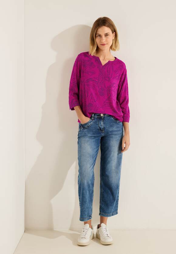 Cool CECIL | CECIL Punkteprint mit Pink - Online-Shop Damen Bluse