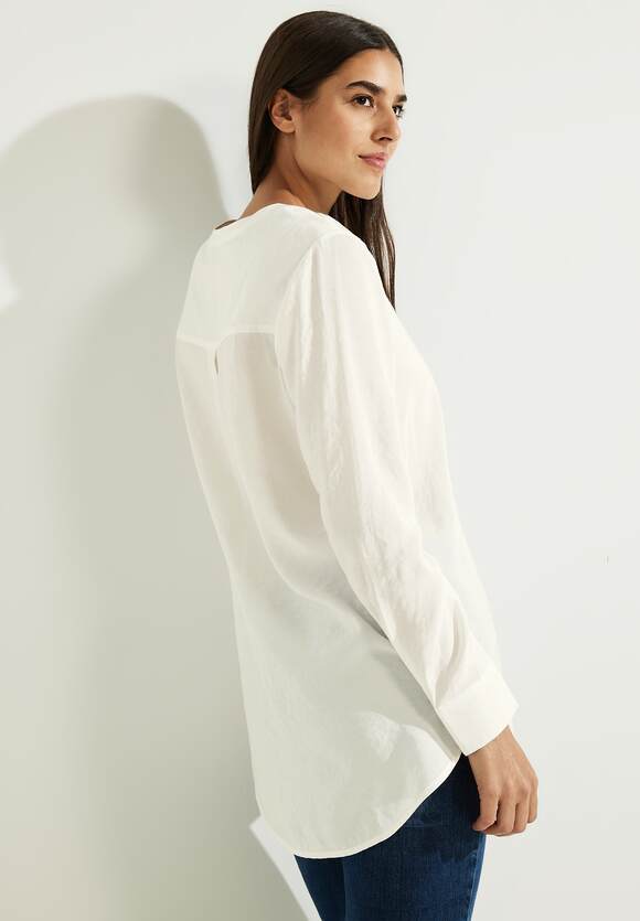 Longbluse in | CECIL Online-Shop Damen - CECIL White Vanilla Unifarbe