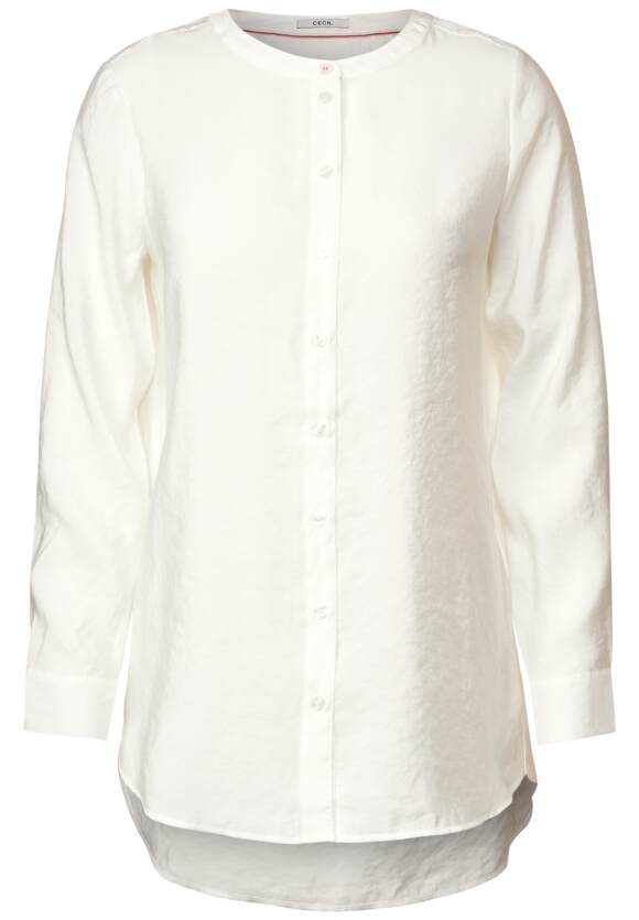 - in Longbluse Online-Shop White Unifarbe CECIL Vanilla | CECIL Damen