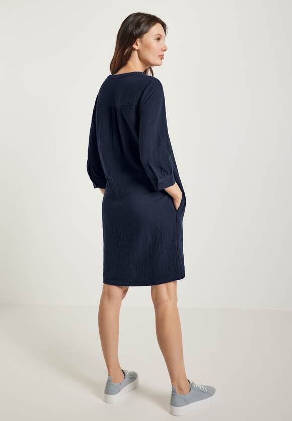 Strukturiertes | CECIL CECIL Blue Deep - Online-Shop Damen Kleid