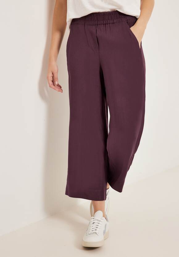Online-Shop Red CECIL CECIL Hose - Style - Loose | Fit Damen Wineberry Neele