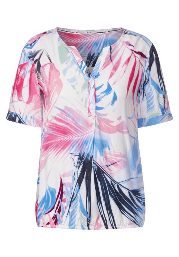 CECIL Bluse mit Blättermuster Damen - Vanilla White | CECIL Online-Shop