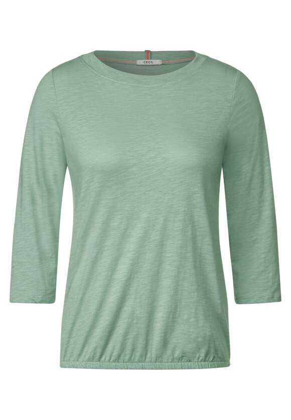 CECIL Shirt mit U-Bootausschnitt Damen - Clear Sage Green | CECIL  Online-Shop