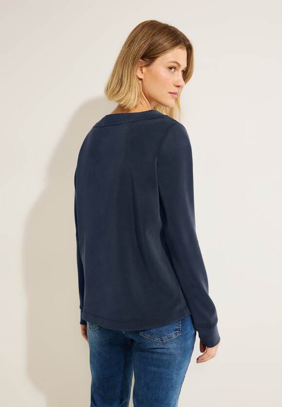 Damen Modal CECIL - | Blue Sweatshirt Night CECIL Online-Shop Sky