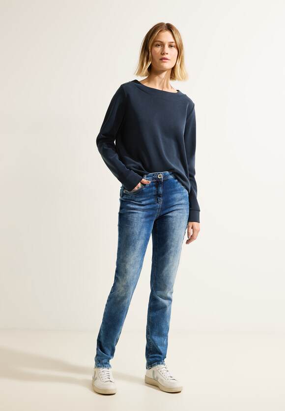 CECIL Modal Sweatshirt Damen - Night Sky Blue | CECIL Online-Shop | T-Shirts