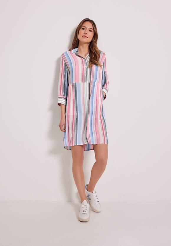 Online-Shop Viskose Hemdblusenkleid | Vanilla Damen - White CECIL CECIL