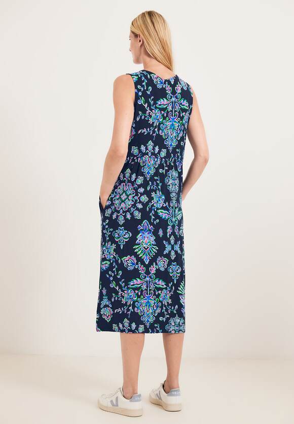 Blue CECIL Online-Shop Damen Jersey Kleid - Deep | CECIL Midi