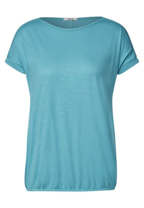 CECIL Shirt mit Schulterschlitz Damen - Pool Aqua Blue | CECIL Online-Shop