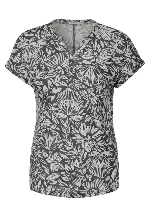 mit T-Shirt Blumenmuster Damen Khaki | CECIL - Easy CECIL Online-Shop