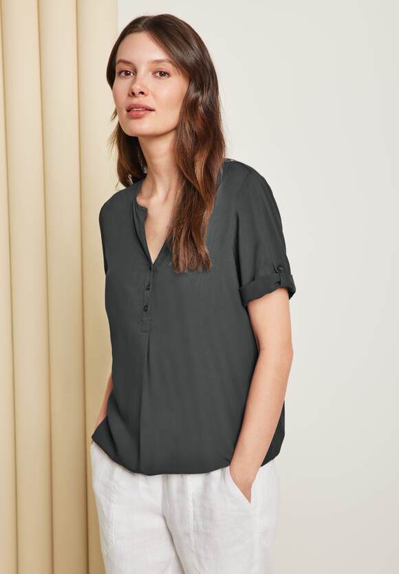 CECIL Unifarbene Basic Bluse Damen - Easy Khaki | CECIL Online-Shop