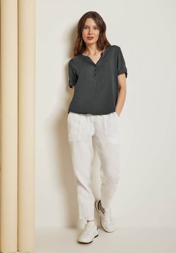 CECIL Unifarbene Basic Bluse Damen Khaki CECIL - Online-Shop | Easy