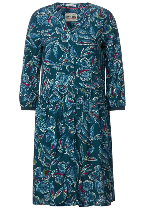 CECIL Kleid mit Multicolorprint Damen - Deep Lake Green | CECIL Online-Shop