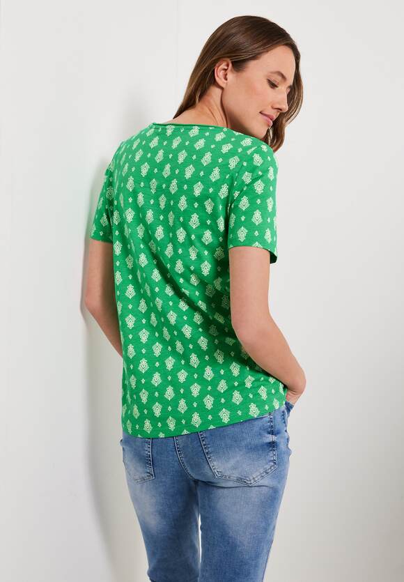 Basic Print Online-Shop Shirt | Damen - CECIL CECIL Green Fresh