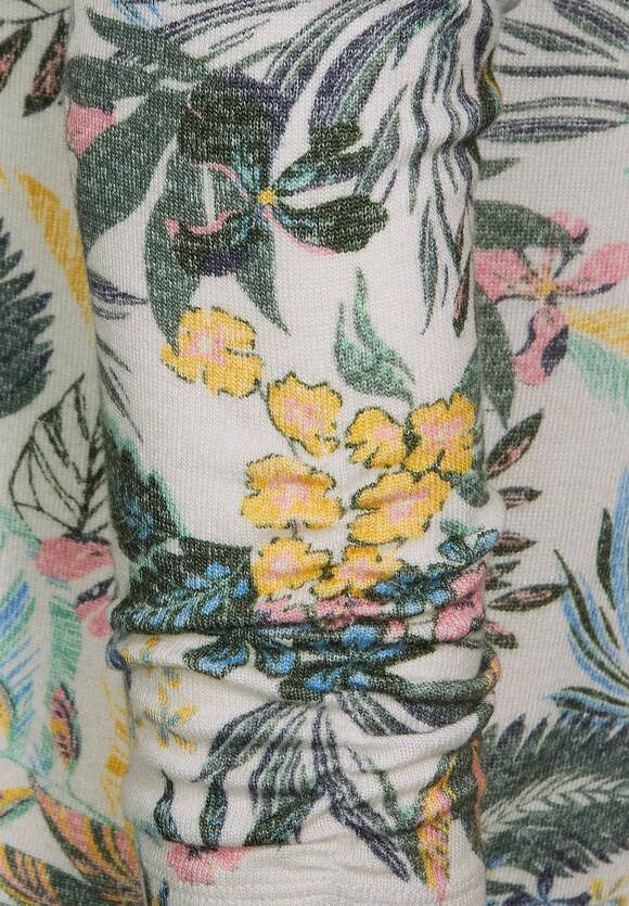CECIL Shirt mit Blumenmuster - Birch Online-Shop CECIL Damen - | Elle White Style