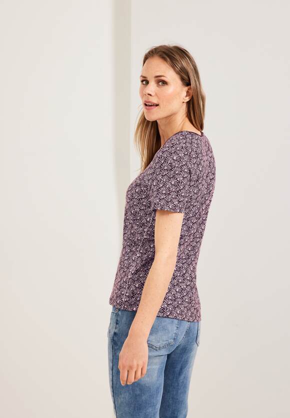 CECIL T-Shirt mit Wineberry | - CECIL Damen Online-Shop Red Minimalprint