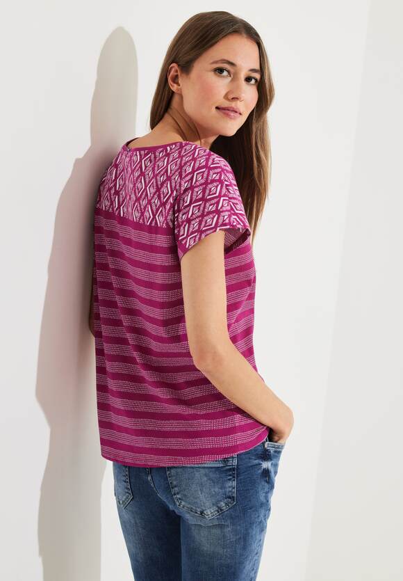 CECIL Printmix Damen mit Pink T-Shirt Cool - | Online-Shop CECIL