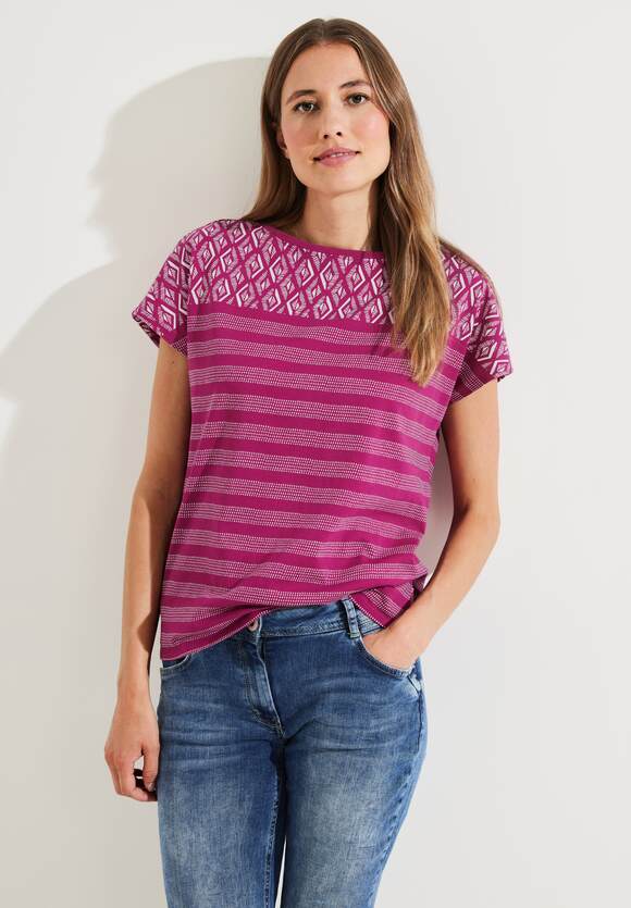 Online-Shop Damen Cool - Pink mit T-Shirt Printmix | CECIL CECIL