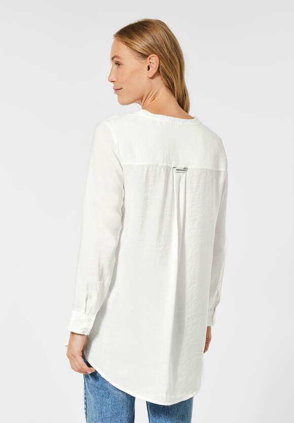 in CECIL | Longbluse White Unifarbe Damen Online-Shop - Vanilla CECIL