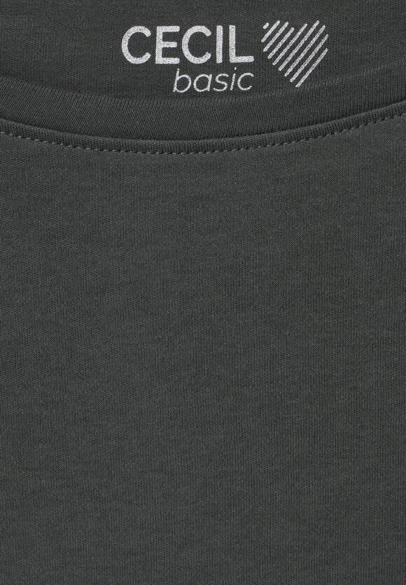 CECIL Basic Shirt - CECIL in Unifarbe | Damen Online-Shop Strong Khaki