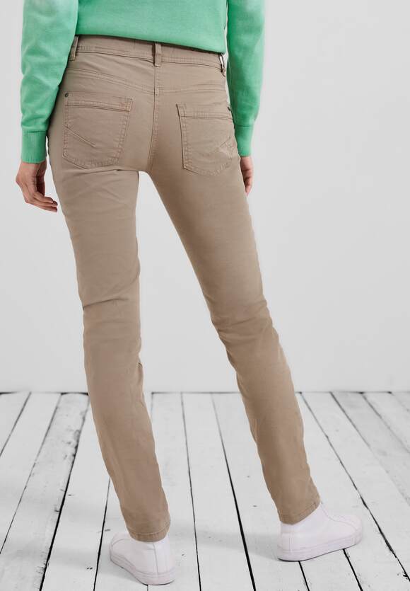 CECIL Slim Fit Hose in Caramel - Unifarbe Toronto CECIL - Damen Style Online-Shop | Beige