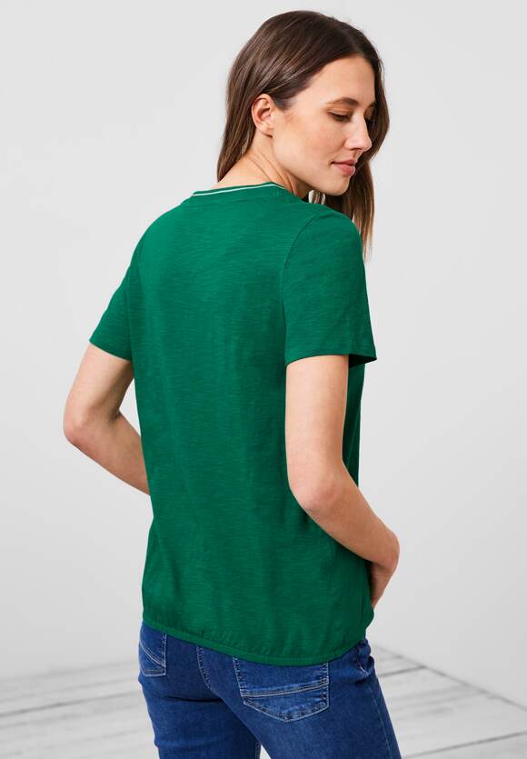 CECIL Shirt mit kurzer Knopfleiste Damen Luscious - Green Online-Shop CECIL 