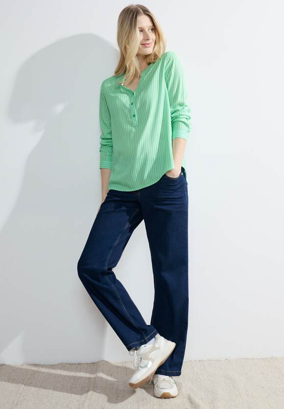 CECIL Bluse mit Tunikabändchen Damen Online-Shop CECIL Mint Cool - Green 