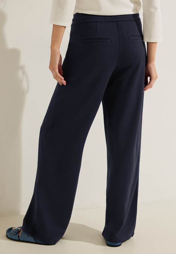 CECIL Jersey Loose Fit | - Neele Online-Shop Sky - CECIL Night Blue Damen Hose Style