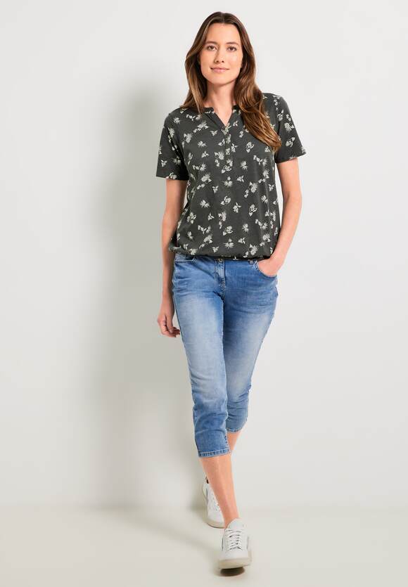 Tunikastyle Easy Khaki Shirt Damen im Online-Shop | CECIL CECIL -