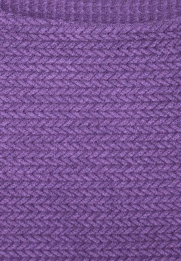 lange Shirt Dames Pastel Melange Online-Shop Lilac met mouwen structuur - CECIL en CECIL |