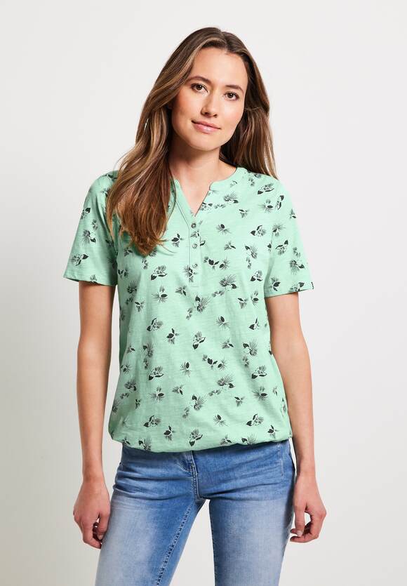 CECIL Shirt - Green Online-Shop Damen Fresh Salvia im CECIL Tunikastyle 