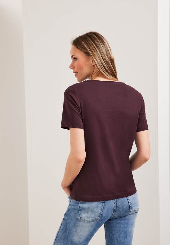 CECIL T-Shirt mit Fotoprint Damen - Wineberry Red | CECIL Online-Shop