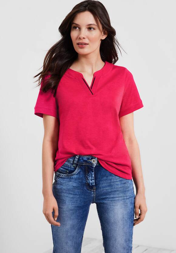 - CECIL Strawberry | Damen T-Shirt Online-Shop CECIL Tunikastyle im Red