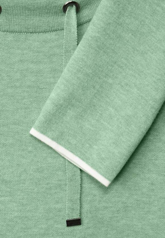 Melange CECIL Sage Doubleface Damen - | Online-Shop CECIL Pullover Clear Green
