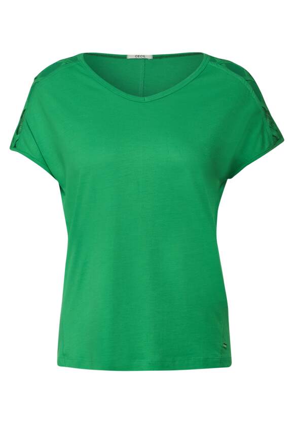 CECIL T-Shirt mit Schulterdetail Damen - Fresh Green | CECIL Online-Shop