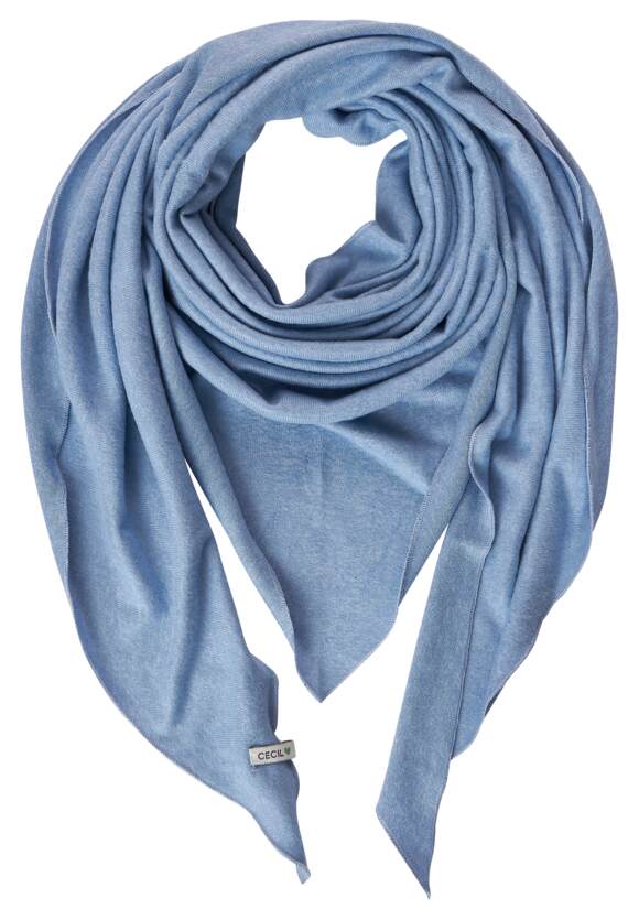 Dreieckstuch CECIL | Online-Shop Melange Real CECIL Damen Blue - Softes