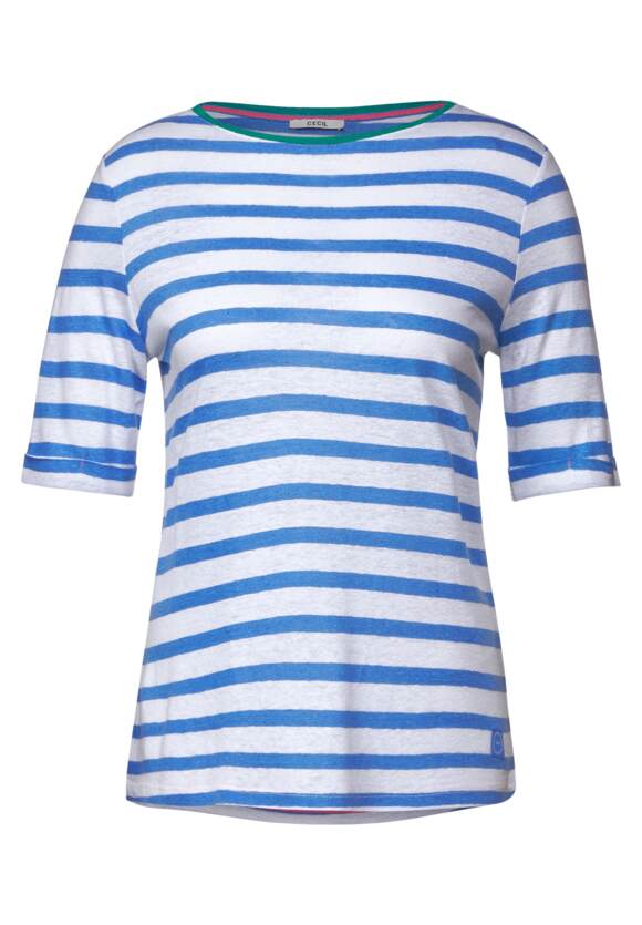 CECIL T-shirt met strepen Dames - Marina Blue | CECIL Online-Shop